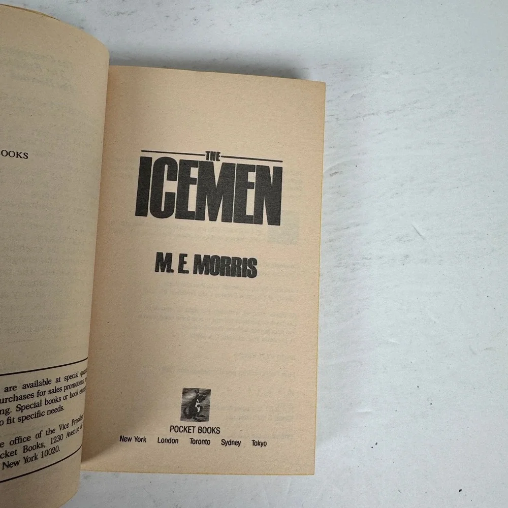 The Icemen M.E. Morris 1989 First Printing Military Fiction Pocket Books‎